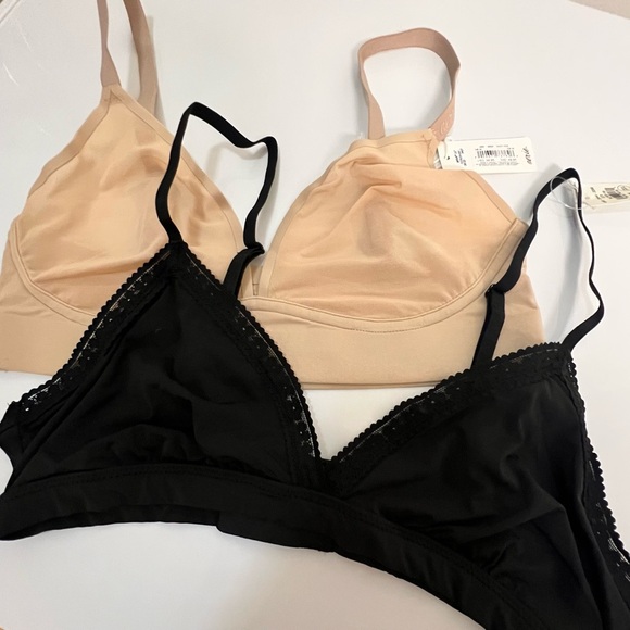 aerie Other - NWT Aerie size Medium Black and Tan Women's Bra bundle. Natural look and shape